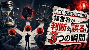 資金繰りに追い詰められた経営者が、判断を誤る3つの瞬間